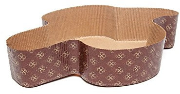 Backform COLOMBA 500 gr - 10 Stück - Ragout Einweg aus Papier-Ofen - Ideal für Ostern Taube, Osterkuchen etc. [Dream's Party]