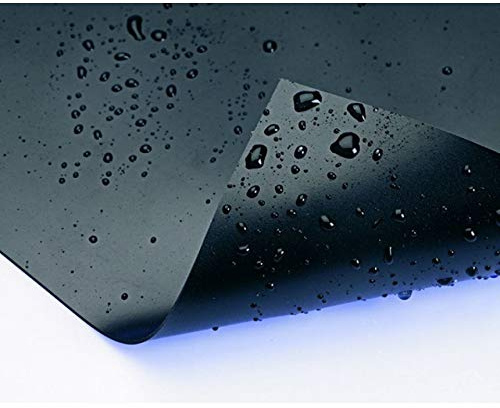 ALFAFOL Lona para estanque 6 x 6 m² de PVC negro grosor 0,5 mm no tóxico antialgas