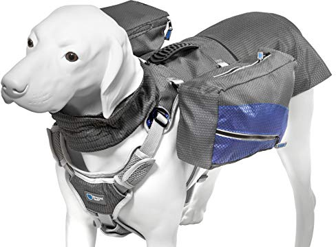 ArmoredTech Adventure Geschirr Multi – Mehrzweck Hunderucksack mit Sattelstaschen für Ausflüge ins Gelände (XL - Brustumfang 56-99 cm)