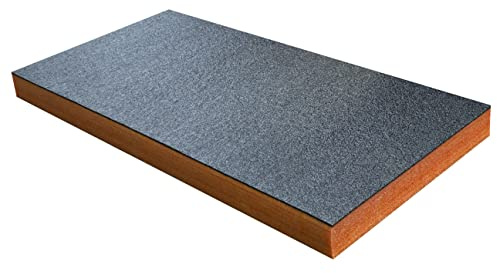 Shadow Foam Placa de espuma de tamaño mediano para caja de herramientas, 1000 x 500 mm, para cortar y quitar la caja de herramientas y sistemas de almacenamiento de herramientas, color naranja (70 mm