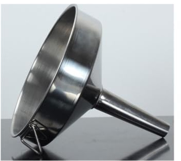 HOMEXO Trichter, Küchenöl, Flüssigkeit, großer Edelstahl-Metalltrichter mit abnehmbarem Filter, breite Öffnung, industrieller Trichter for Einmachen von Küchenutensilien, 1 Stück (Color : 20cm)