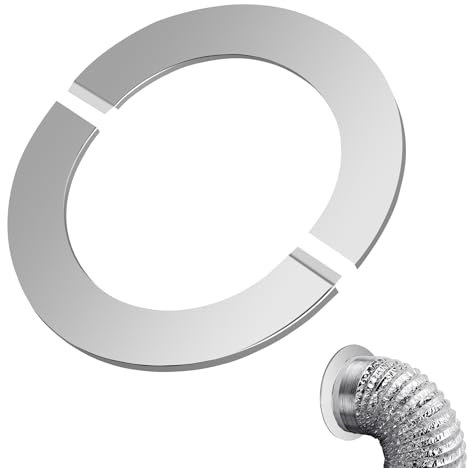 Delsen Rohrmanschette Rosette Ofenrohr,Abdeckrosette Edelstahl 100mm,Wandrosette Rosette Zweiteilige,Rohren Dekorative Abdeckung Ø 102mm Loch Durchmesser/Rand 24mm