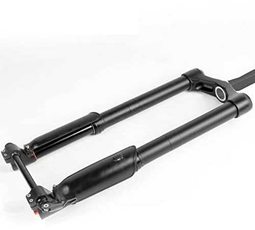 26x5.0 Inch E-Bike Snow Bike Fork Straight/Tapered Tube 150mm* 15mm Axle Mountain Bike Air Suspension Fork Downhill Disc Brake MTB Bicycle Fork