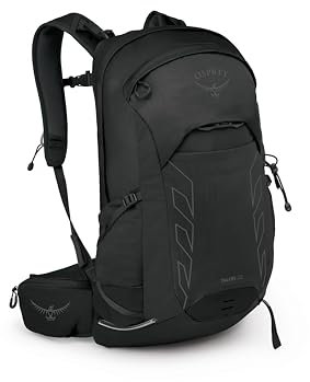 Osprey Men's Talon 22 Lightweight Hiking Backpack, Black/Coal Grey, One Size