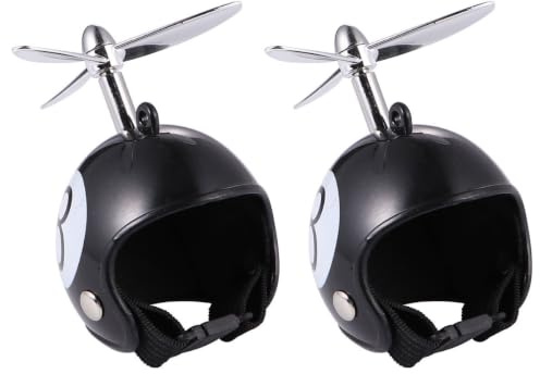 VANZACK Casque en Plastique Noir pour Animaux de Compagnie, Protection la Pluie et Amortissement, Lot de 2 Pièces Adapté aux Oiseaux et Poules