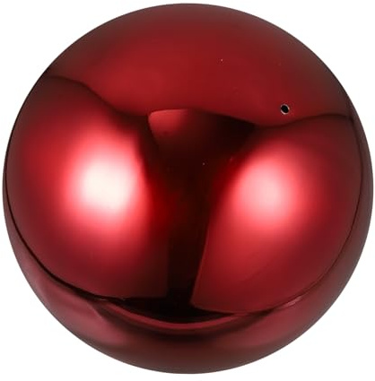 HIAKDOFT Reflektierende Edelstahl Gartenkugel 18cm Spiegelpoliert Terrassendeko Metallkugel für Außendekor