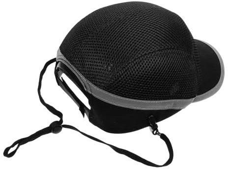 CLISPEED Casque de Sécurité pour Chantier Casquette de Protection Professionnelle Noire Design Moderne Protection Les Chocs Matériau Respirant Utilisation Année pour Hommes et Femmes