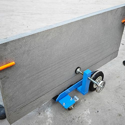 ZHANGGL Door Panel Handling Truck with Adjustable Clamp, Plywood Carrier Cart for Granite/Glass/Mattress, 500kg/ 1102LBS Load Capacity, Portable Drywall Sheet Cart for Factory