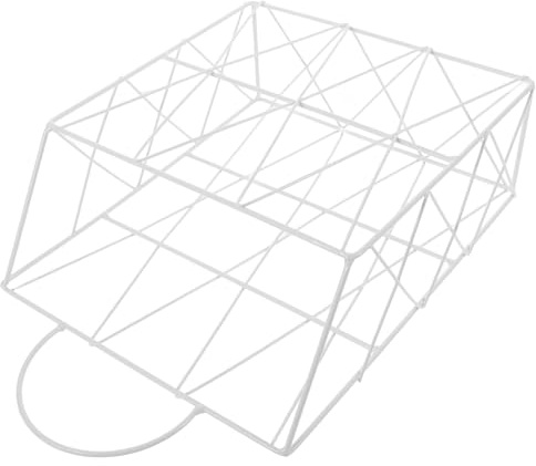 BESTonZON Revistero de Hierro Blanco para Pared Soporte Colgante Resistente al Desgaste Organizador Decorativo para Libros y Periódicos Estantería Funcional para Oficina y Hogar