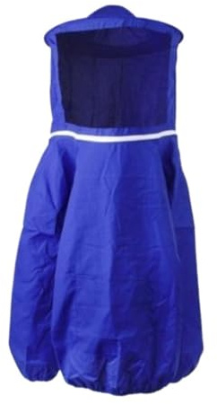 Ropa para apicultores Traje de apicultura con gorro, equipo antipicaduras, ropa agrícola, mono(Blue)