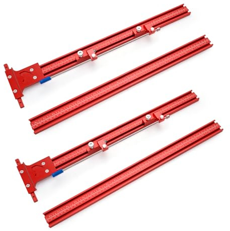 Upgraded 47.3 (1200mm) Aluminum Alloy Parallel Guide System for Circular Saw Track Rail, Precision Repeatable Cuts, Easy Setup Woodworking Tool for Engraving & Slotting