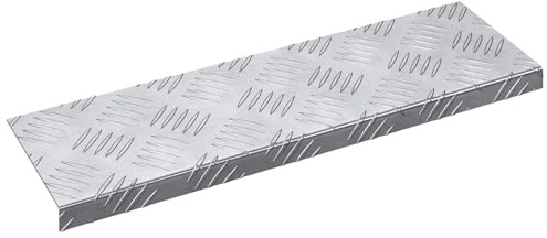 Faucqir trappa steg 15 stycken silver aluminium 60 x 18 x 2,5 cm halkfria trappsteg för inomhus- och utomhusbruk, modern design, hållbar, vattenavvisande, enkel rengöring