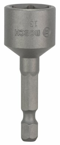 Bosch Accessories Professional Steckschlüssel für Sechskantschrauben (Schlüsselweite: 13 mm, Länge: 50 mm)