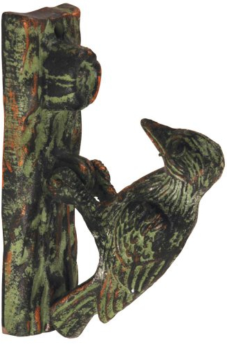 Esschert Design – Llamador de Puerta Specht, marrón, 5.2 x 10.5 x 16.3, lh27