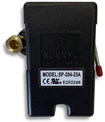 New Heavy Duty Pressure Switch for Air Compressor 25 amp 95-125 Four Port Connection w/ unloader & on/off lever - free shipping by Sunny
