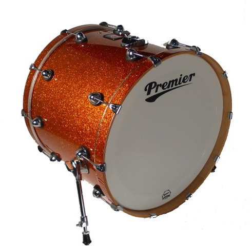 Premier Drums Genista Series 43284OSXD 1-Piece Birch 24x18 Inches Bass Drum, Drum Set (Burnt Orange Lacquer)