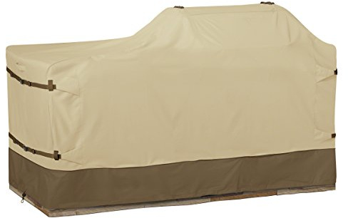 Classic Accessories Veranda Water-Resistant 86 Inch Island BBQ Grill Head Cover, Grill Cover, Grill Cover for Outdoor Grill, BBQ Cover