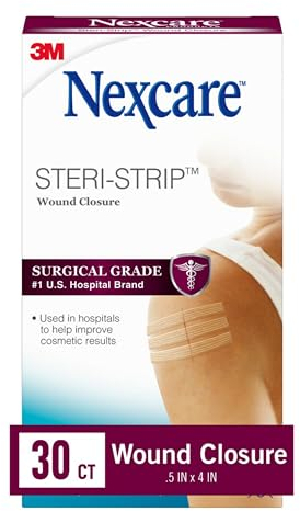 Nexcare Steri-Strip Skin Closure 1/4 X 4 Inches, 30 Count