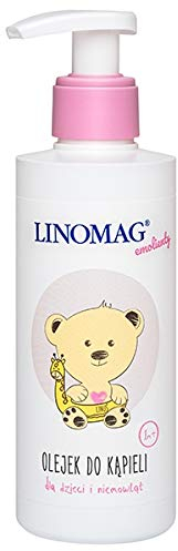 LINOMAG BATH OIL - 200 ml - for babies and children - Soothes irritation and skin lesions occurring in children with allergic skin diseases - with vitamin F by Ziololek