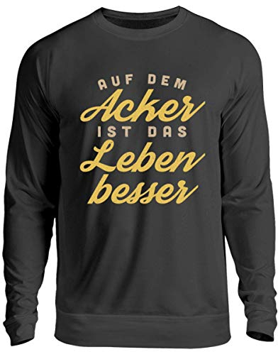 Chorchester « auf dem Acker ist das Leben Besser » – Pull unisexe, noir de jais, XXXL