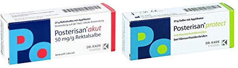 Posterisan akut und Posterisan protect je 25g hilft schnell bei Hämorrhoiden zur Pflege der empfindliche Haut im Analbereich nach einer Hämorrhoidenbehandlung