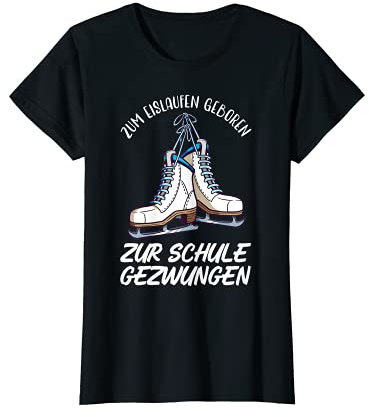 Damen Eiskunstläuferin Schlittschuhe Eiskunstlauf Figure Skater T-Shirt