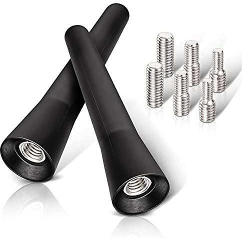 Eightwood Autoantenne Auto Antenne FM DAB Dachantenne Auto 2 Stück 6,5cm Mini Autoradio Antenne kurz mit starker FM/AM/DAB Empfangsfunktion…