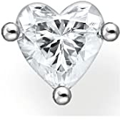THOMAS SABO Einzel Ohrstecker Herz silber 925 Sterlingsilber