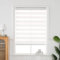 QiBoYuYe Day Night Blind Zebra Roller Blinds Blackout Window Curtain For Bedroom Door Windows Aluminium Cassette Translucent Vision Curtains (White Width 60cm X Height 150 cm)