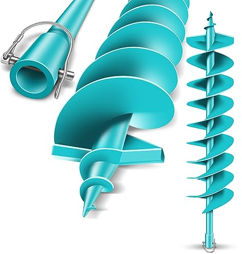 BRUNNENTAL® Tarière 150 mm – Idéale pour Creuser la Terre – Foreuse Jardin/Tarière pour Perceuse – Pointe Robuste 150mm – Meche Tariere SDS – Outil Creuser Trou Terre Fiable