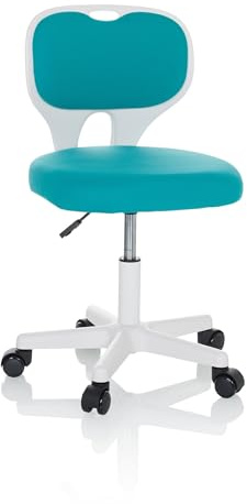 hjh OFFICE Snurrstol för barn KIDDY TOP W Tyg Blå