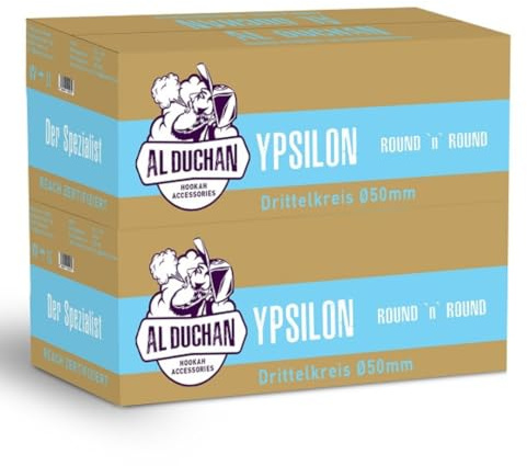 Al Duchan Shisha Kohle Naturkohle – Premium Kokoskohle für Wasserpfeife – 1KG, 4KG, 10KG, 20KG – Hohe Hitze, Lange Brenndauer (YPSILON Drittelkreis 25mm 20KG)