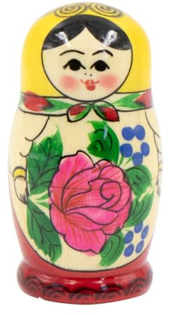 Semenovskaya Matröschka Matroschka Babuschka Matrjoschka 4 Steckpuppen 9cm - Holzpuppe Матрёшка rospis