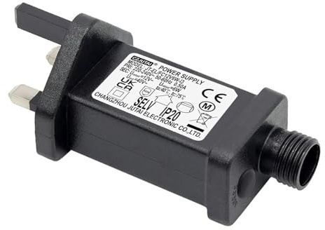 12V 6W LED Transformer String Lights Indoor-Outdoor Power Adapter for CZJUTAI JT-EL/FC12V6W-IP44 Christmas Lighting, Illuminate Your Holidays! (Threaded-Multifunction)