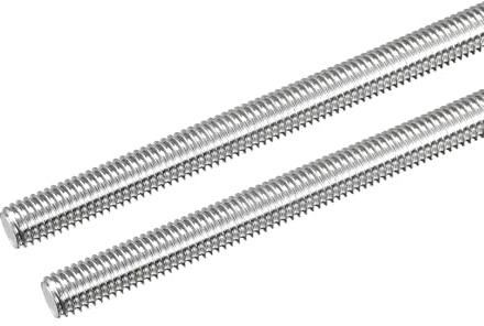 QUARKZMAN 2 Pcs Tige Filetée M8 x 200mm 1.25mm Pas de Filetage en Acier Inoxydable 304 Tiges Filetées Entièrement à Droite, Goujons de Barre pour Réparation, Bricolage