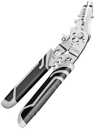 Herramienta ligera para pelar cables con profundidad de cable ajustable, agarre cómodo para entusiastas de la instalación eléctrica, alicates eléctricos ligeros