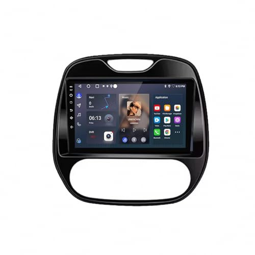 Carplay-Skärm för Renault Captur Kaptur Clio Samsung QM3 2013-2016 Röststyrning, Gps-Navigering, Med Kamera, Dashcam, Wifi, Bluetooth Bilradio Stereo Gps Navi, 4 Kärna 4G＋64G