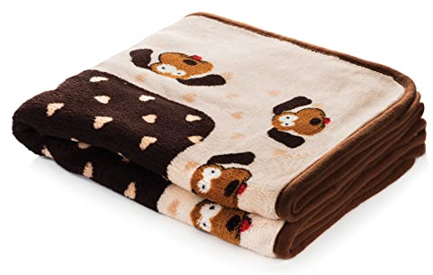 SmartPetLove Snuggle Puppy Blanket for Pets - Warm & Cozy Dog Blanket for Small Dogs - Machine Washable Dog Blanket