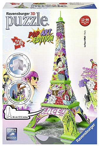Ravensburger Pop Art Edition (Puzzle), Eiffelturm: Erleben Sie Puzzeln in der 3. Dimension