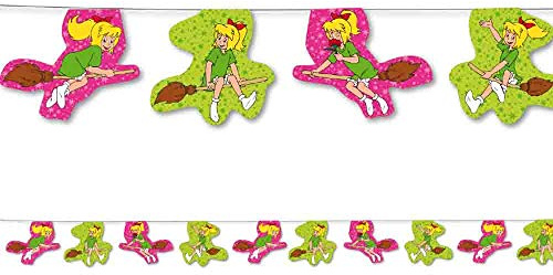 NEU Wimpelkette Bibi Blocksberg, 10 Wimpel, 3,5 m