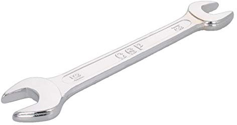 Utoolmart Chiave metrica doppia aperta cromata, 13 mm x 15 mm, lunghezza totale 157 mm 1 pz