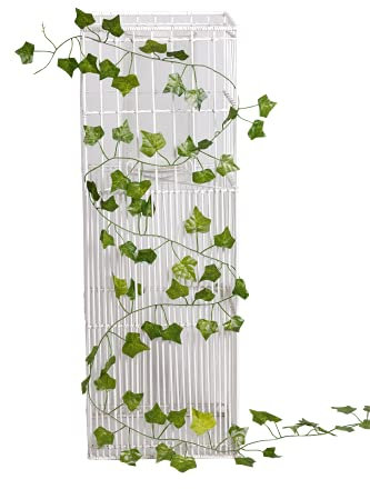 Matissa 42FT fake ivy garland artificial fake vines leaf flower balcony décor outdoor plant leaves for garden decorations wall fence screening table bedroom aesthetic