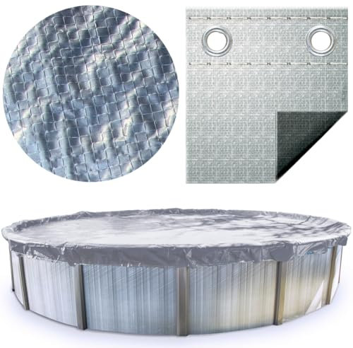 Swimline - 12' Above Ground Winter Pool Cover, Silver