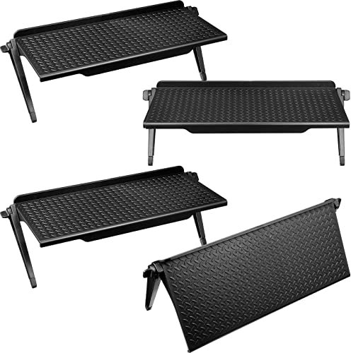 Hoteam TV-Regal oben, verstellbar, Monitorregal, Bildschirmregal, Medien-Regal, Kabelbox, Regal für Handy-Ständer, Medien-Boxen, Spielkonsole, Zuhause (30 x 11,4 cm), 4 Stück