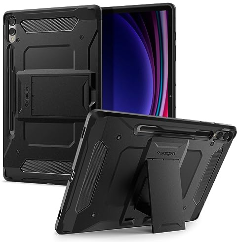 Spigen Tough Armor Pro Entwickelt für Samsung Galaxy Tab S10 + Plus (2024) / S9+ Plus (2023) - Schwarz