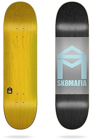 Jart House Logo Pastel Foil 8.3x32 Sk8mafia Deck Skateboard, Erwachsene, Unisex, Mehrfarbig (Mehrfarbig), Einheitsgröße