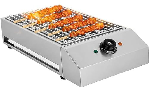 Griglia Per Barbecue Portatile Da 2800 W Griglia Per Barbecue Interni, Macchina Griglia Interni Senza Fumo, Design Del Tubo Riscaldante Forma Di U, Riscaldamento Rapido, Ampiamente Usato In Ristoranti