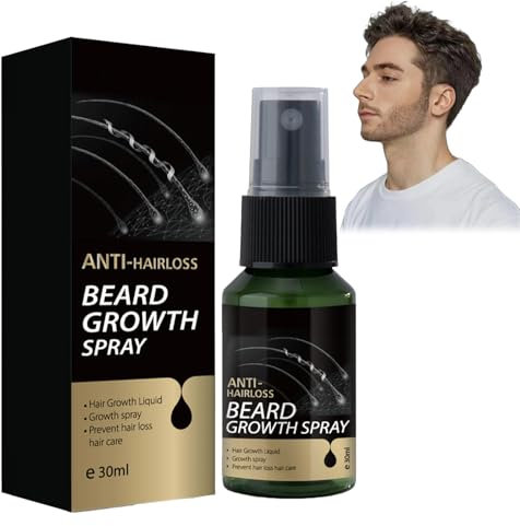 30ML Huile à Barbe Rafraîchissante,Huile à Barbe pour Hommes, Huile De Croissance De Barbe, Favorise la Croissance, Hydrate Nourrissant Forte Croissance Barbe Huile serums