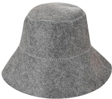 HCYZYU Sauna Hat 2pcs Felt Bathing Cap Headscarf Sauna Hat Cap Skin-friendly Wool Anti Heat For Bath House Lightweight Natural Felt Sauna Accessories Cap(Gray)