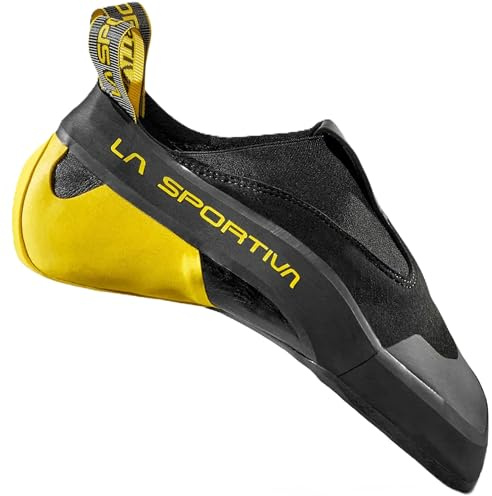 LA SPORTIVA Unisex Cobra 4.99 Scarpe da Arrampicata, Black-Yellow, 43